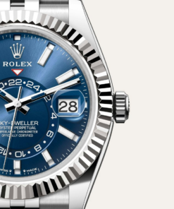 Alternative view of B- Rolex Sky-Dweller Stainless Steel, Blue Index Dial, 42 mm