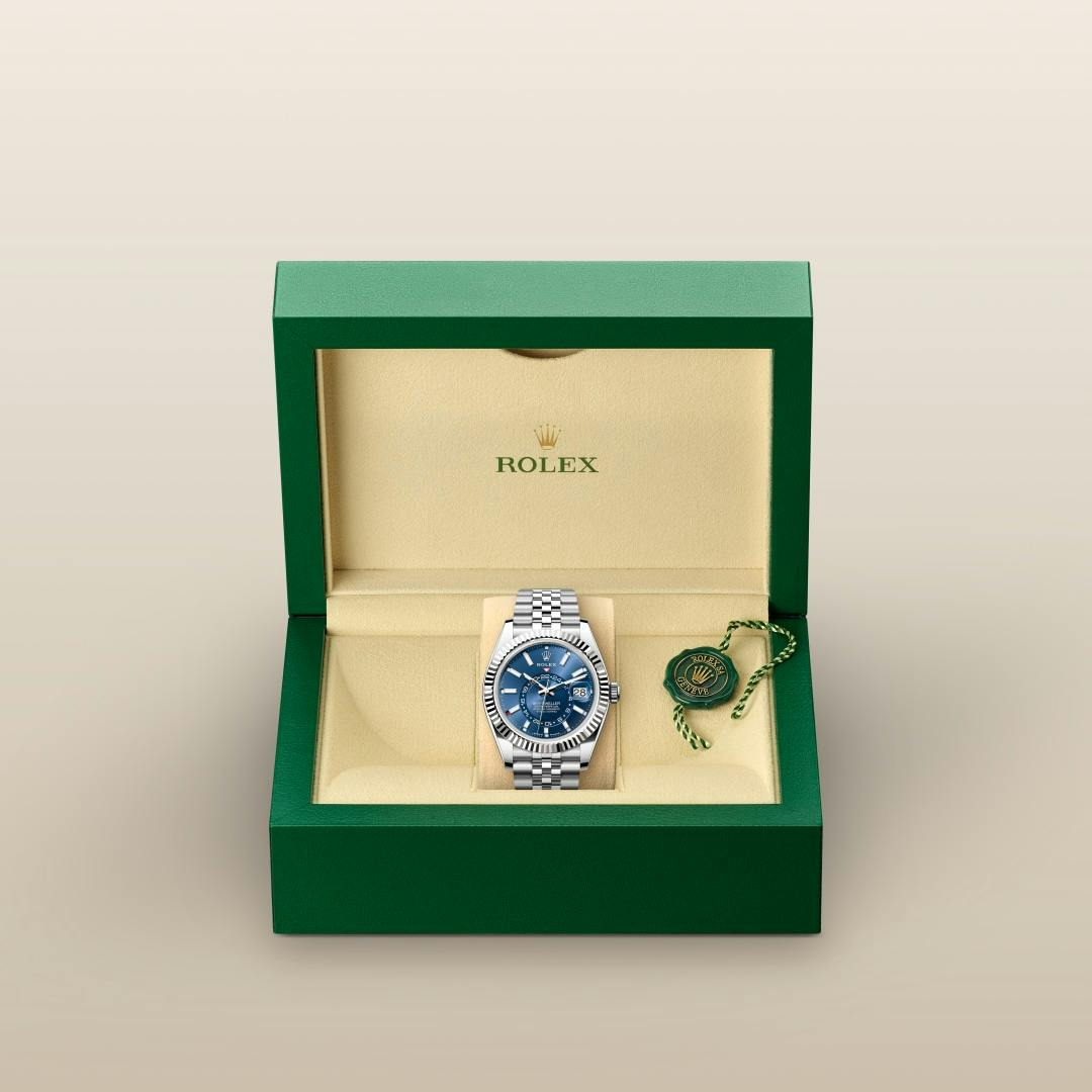 B- Rolex Sky-Dweller Stainless Steel, Blue Index Dial, 42 mm - Imagen 5
