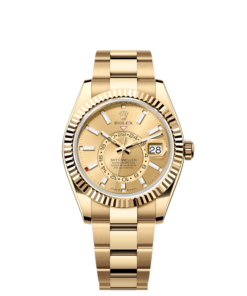 Rolex Sky-Dweller, 42 mm, or jaune 18 carats