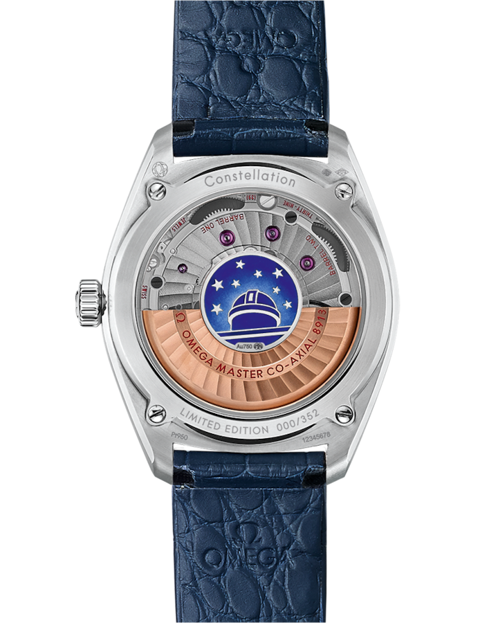 Constellation Globemaster 39 mm, platinum on leather strap - Image 2