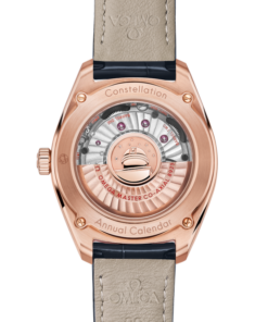 Alternative view of Constellation Globemaster 41 mm, Sedna™ gold on leather strap