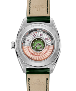 Alternative view of Constellation Globemaster 41 mm, platinum on leather strap