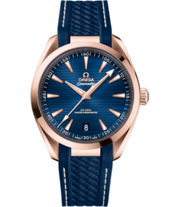 Seamaster Aqua Terra 150M 41 mm, Sedna™ gold on rubber strap