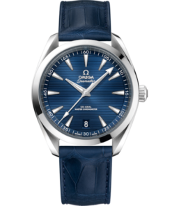 Seamaster Aqua Terra 150M 41 mm, steel on leather strap