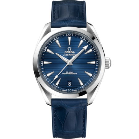Seamaster Aqua Terra 150M 41 mm, steel on leather strap