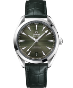 Seamaster Aqua Terra 150M 41 mm, steel on leather strap