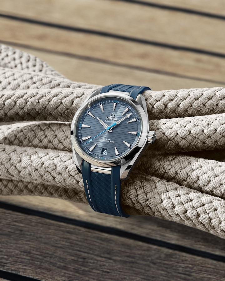 Seamaster Aqua Terra 150M 41 mm, steel on rubber strap - Image 2