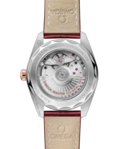 Alternative view of Seamaster Aqua Terra 150M 38 mm, steel ‑ Sedna™ gold on leather strap