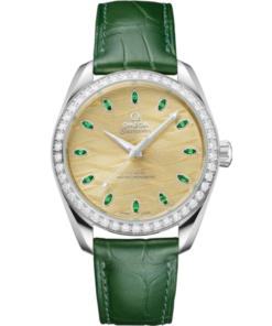 Seamaster Aqua Terra 150M 38 mm, Canopus Gold™ on alligator