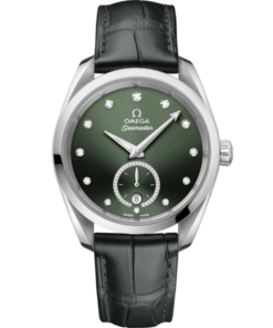 Seamaster Aqua Terra 150M 38 mm, steel on leather strap