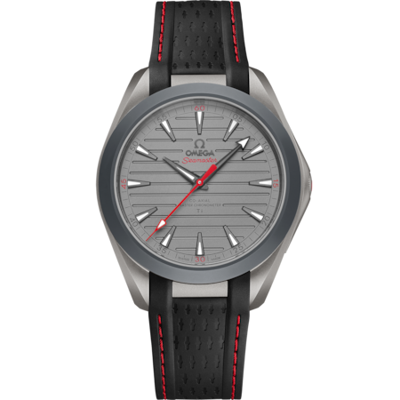 Seamaster Aqua Terra 150M 41 mm, titanium on rubber strap