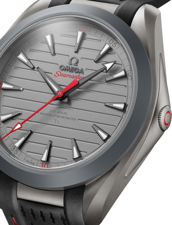 Seamaster Aqua Terra 150M 41 mm, titanium on rubber strap - Image 3