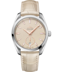 Seamaster Aqua Terra 150M 38 mm, steel on leather strap