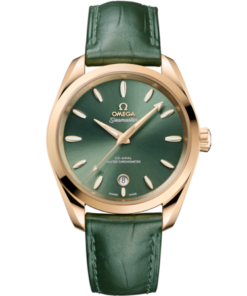 Seamaster Aqua Terra Shades 38 mm, Moonshine™ gold on leather