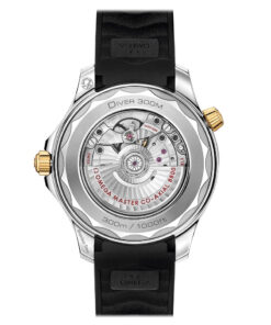 Alternative view of Seamaster Diver 300M 42 mm, steel ‑ yellow gold on rubber strap