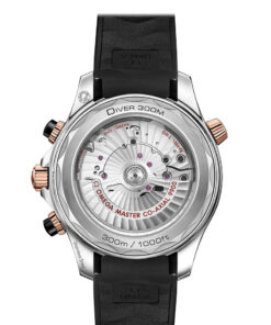 Alternative view of Seamaster Diver 300M 44 mm, steel ‑ Sedna™ gold on rubber strap