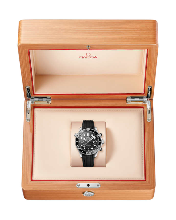 Seamaster Diver 300M 44 mm, steel on rubber strap - Imagen 5