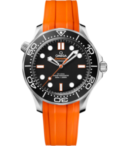 Seamaster Diver 300M 42 mm, steel on rubber strap