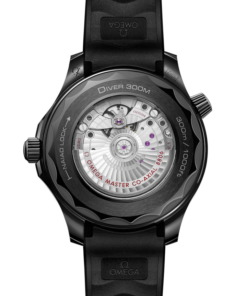 Alternative view of Seamaster Diver 300M 43.5 mm, black ceramic on rubber strap