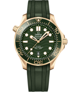 Seamaster Diver 300M 42 mm, Moonshine™ gold on rubber strap