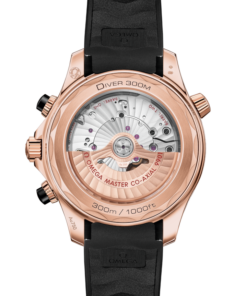 Alternative view of Seamaster Diver 300M 44 mm, Sedna™ gold on rubber strap