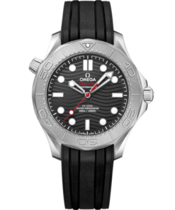 Seamaster Diver 300M 42 mm, steel on rubber strap