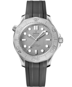 Seamaster Diver 300M 42 mm, steel on rubber strap