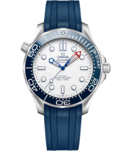 Seamaster Diver 300M 42 mm, steel on rubber strap