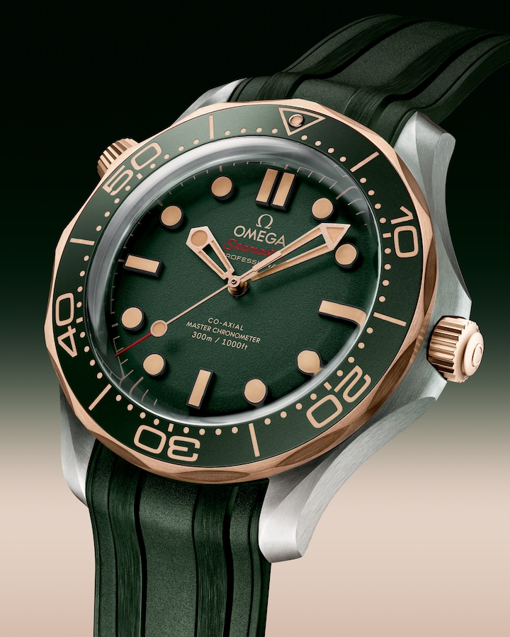 Seamaster Diver 300M 42 mm, titanium ‑ Bronze gold on rubber strap - Image 4