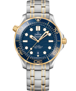 Seamaster Diver 300M 42 mm, steel ‑ yellow gold on steel ‑ yellow gold