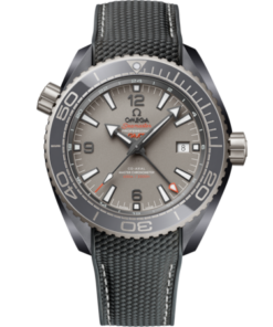 Seamaster Planet Ocean 600M 45.5 mm, grey ceramic on rubber strap