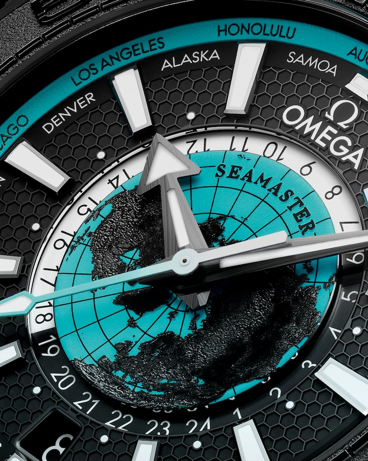 Seamaster Planet Ocean 600M 45.5 mm, black ceramic on rubber strap - Image 3