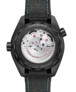 Alternative view of Seamaster Planet Ocean 600M 45.5 mm, black ceramic on rubber strap