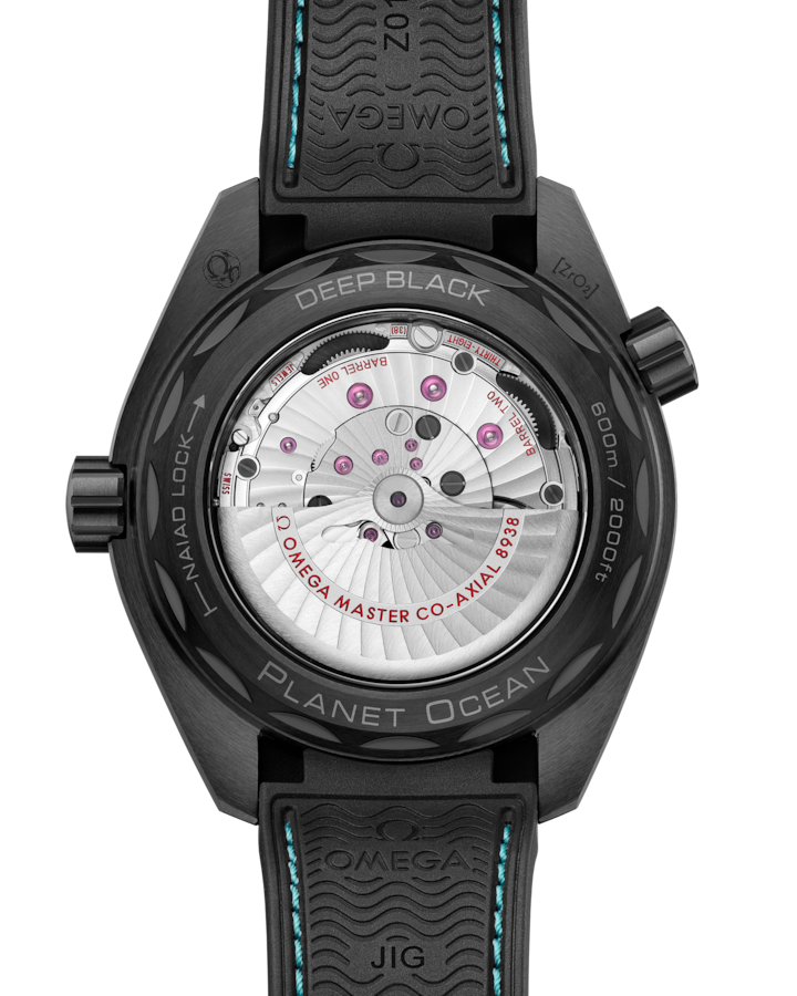 Seamaster Planet Ocean 600M 45.5 mm, black ceramic on rubber strap - Image 2