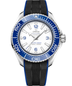Seamaster Planet Ocean 6000M 45.5 mm, O‑MEGASTEEL on rubber strap