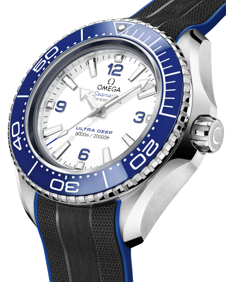 Seamaster Planet Ocean 6000M 45.5 mm, O‑MEGASTEEL on rubber strap - Image 3