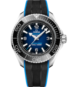Seamaster Planet Ocean 6000M 45.5 mm, O‑MEGASTEEL on rubber strap