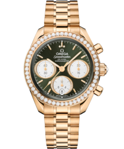 A- Speedmaster 38 38 mm, Moonshine™ gold on Moonshine™ gold