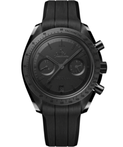 Speedmaster Dark Side of the Moon 44.25 mm, black ceramic on rubber strap