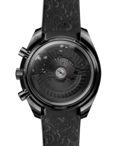 Alternative view of Speedmaster Dark Side of the Moon 44.25 mm, black ceramic on rubber strap