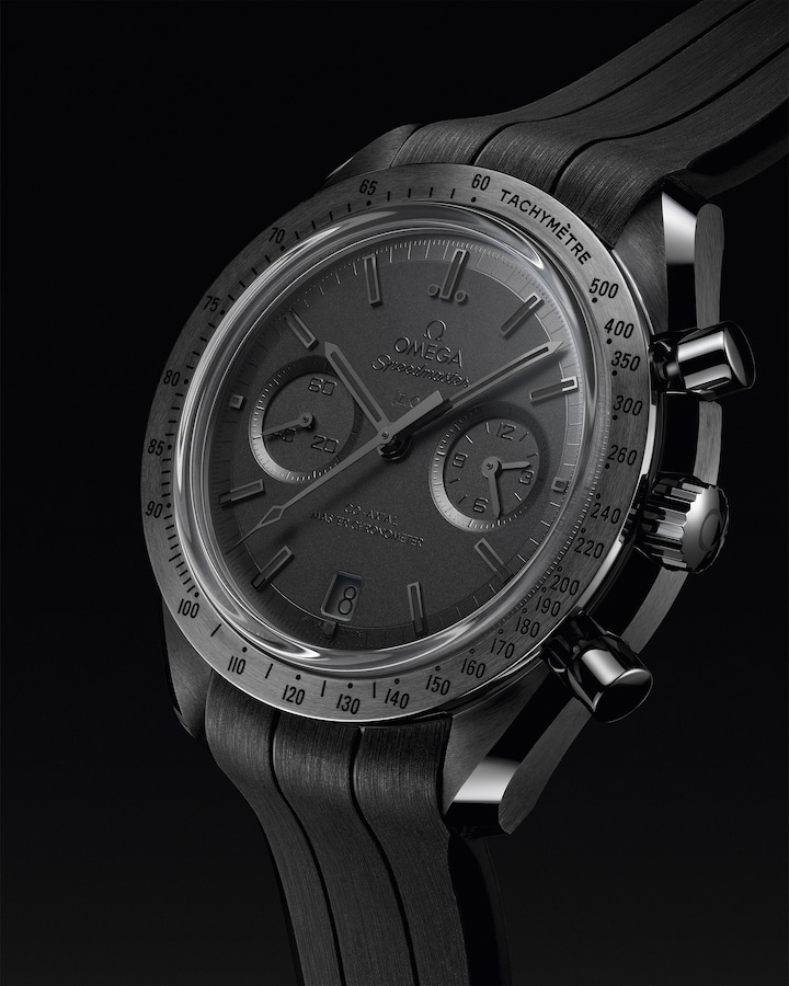 Speedmaster Dark Side of the Moon 44.25 mm, black ceramic on rubber strap - Image 4