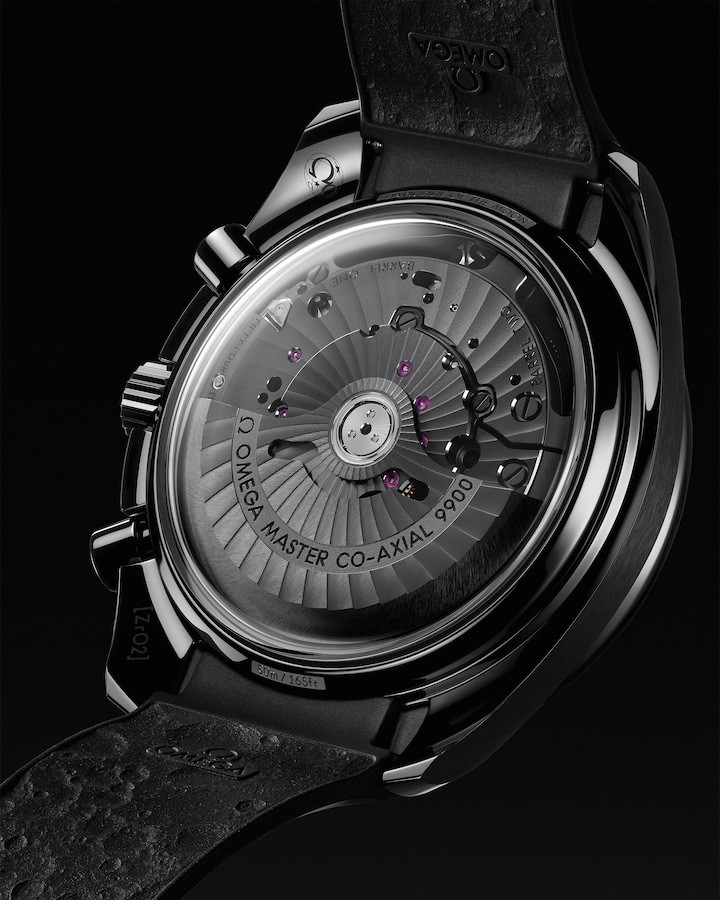 Speedmaster Dark Side of the Moon 44.25 mm, black ceramic on rubber strap - Image 5