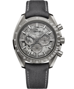 Speedmaster Dark Side of the Moon 44.25 mm, grey ceramic on coated nylon fabric strap