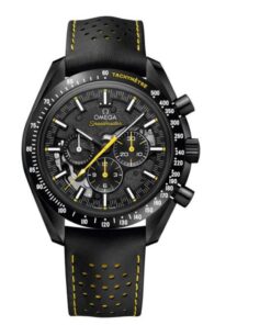 Speedmaster Dark Side of the Moon 44.25 mm, black ceramic on rubber strap