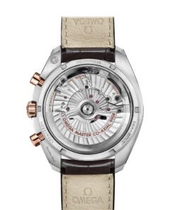 Alternative view of Speedmaster Moonphase 44.25 mm, steel ‑ Sedna™ gold on leather strap