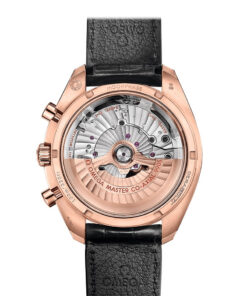 Alternative view of Speedmaster Moonphase 44.25 mm, Sedna™ gold on leather strap