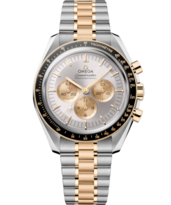 A- Speedmaster Moonwatch Professional 42 mm, steel ‑ Moonshine™ gold on steel ‑ Moonshine™ gold