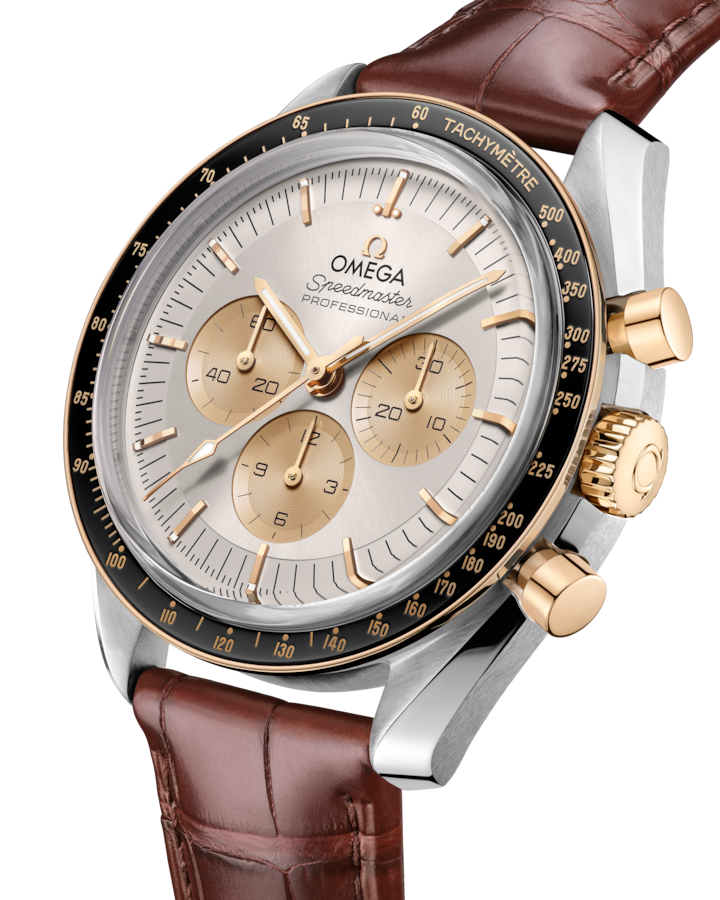 Speedmaster Moonwatch Professional 42 mm, steel ‑ Moonshine™ gold on alligator - Image 3