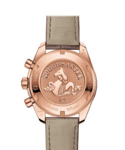 Alternative view of Speedmaster 38 38 mm, Sedna™ gold on leather strap