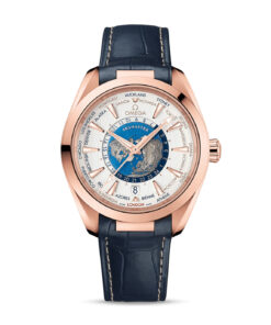 Seamaster Aqua Terra 150M 43 mm, Sedna™ gold on leather strap